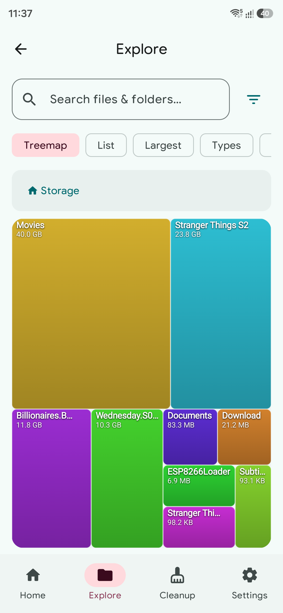 Quarry Squarified Treemap Canvas