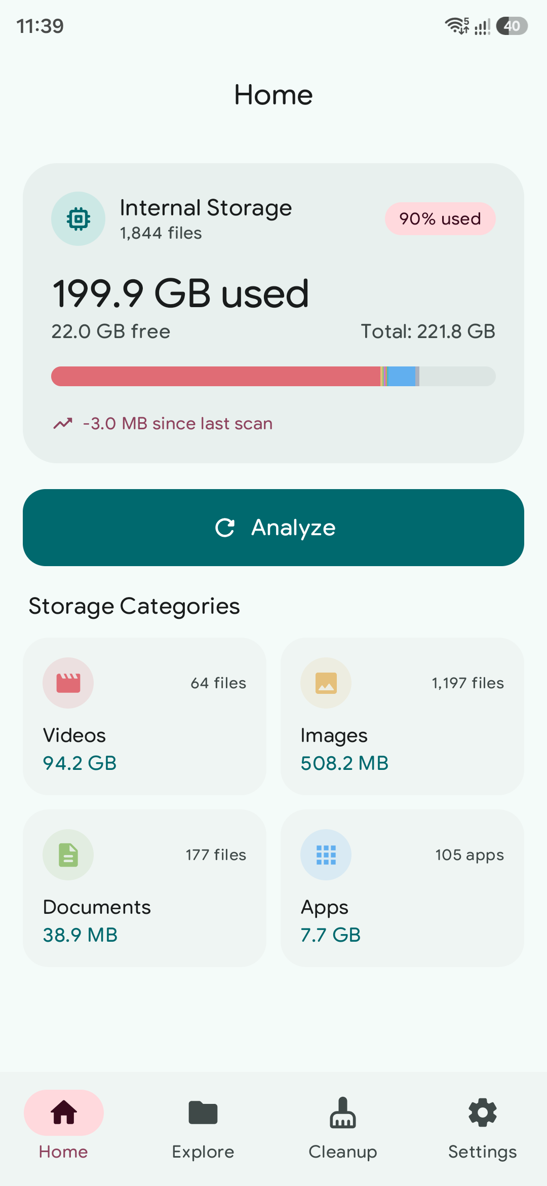 Quarry Storage Dashboard